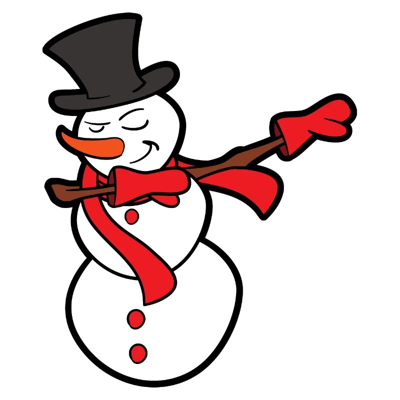Christmas Dabbing Dab Snowman