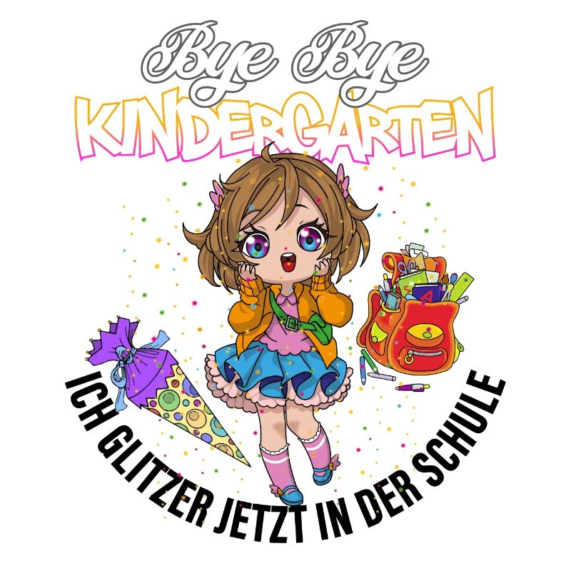 Bye bye Kindergarten ich glitzer in der Schule