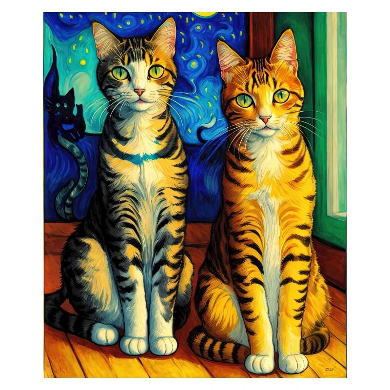 Impressionniste Chat Impressionnisme Chats Peinture C