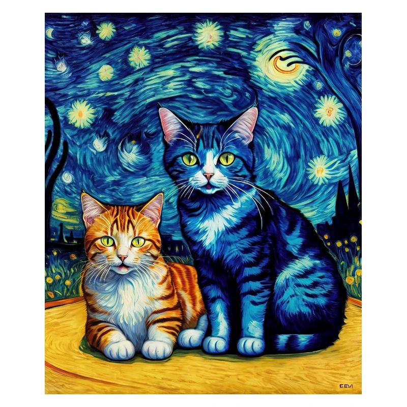 Impressionniste Chat Impressionnisme Chats Peinture C