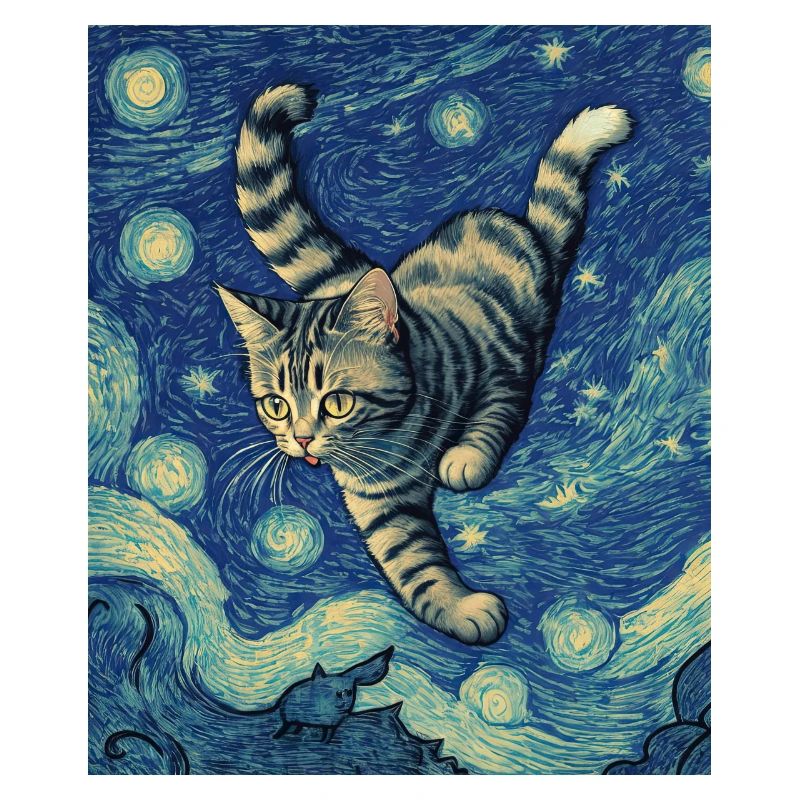 Surréaliste Impressionniste Chat Impressionnisme Chats Ar