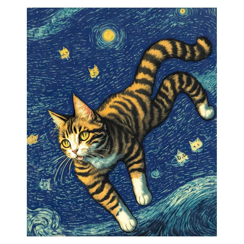 Surréaliste Impressionniste Chat Impressionnisme Chats Ar