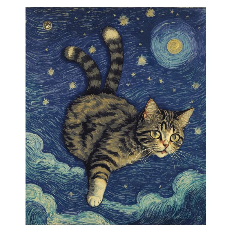 Surréaliste Impressionniste Chat Impressionnisme Chats Ar