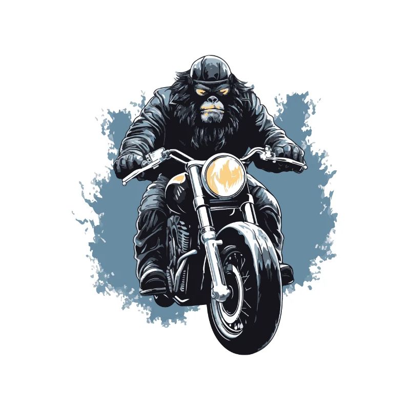 Motorrad Biker Gorilla