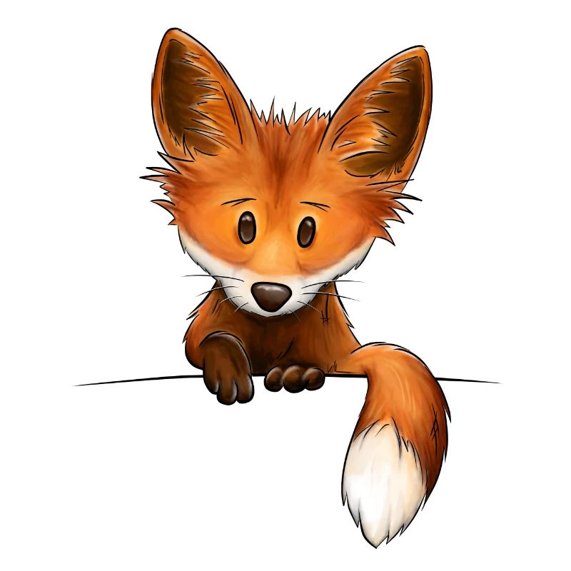 Illustration de la faune de Little Wild Funky Fox