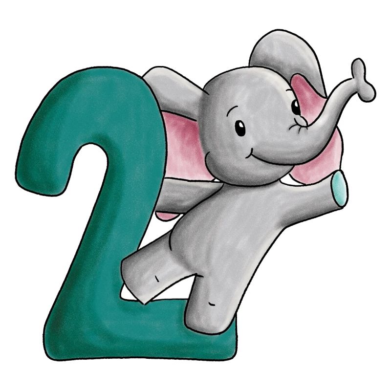 2. Geburtstag Elefant