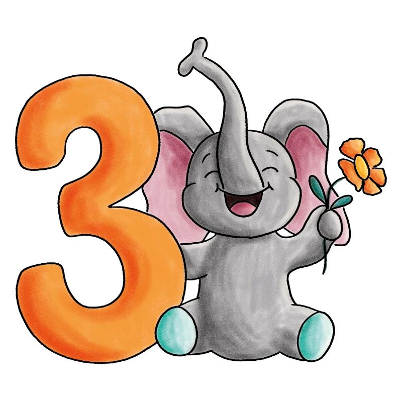 3. Geburtstag Elefant