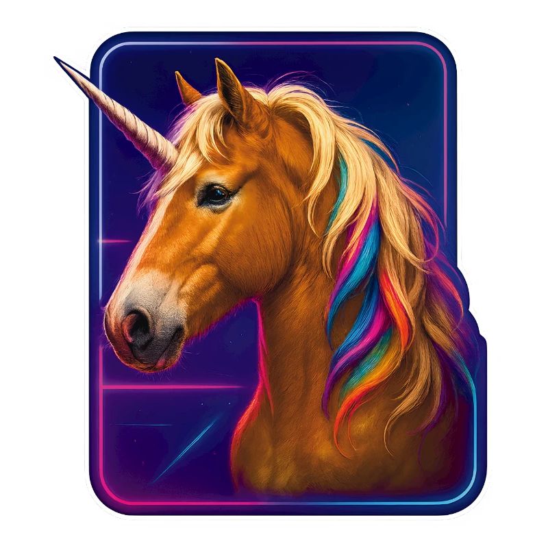 Cyberpunk Hafflinger Conception de licorne