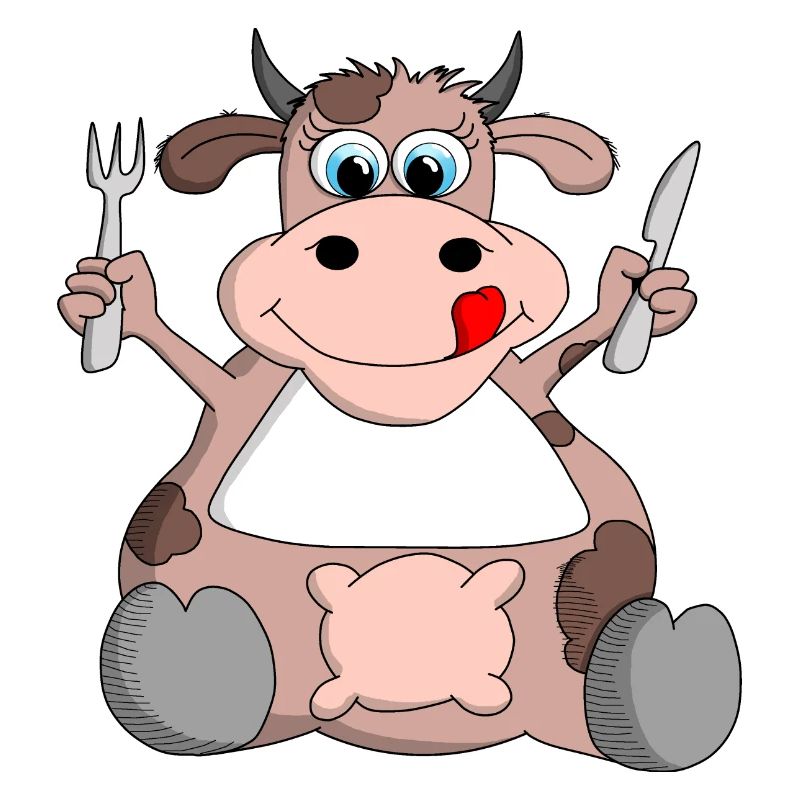 Ulkige Kuh hat Hunger