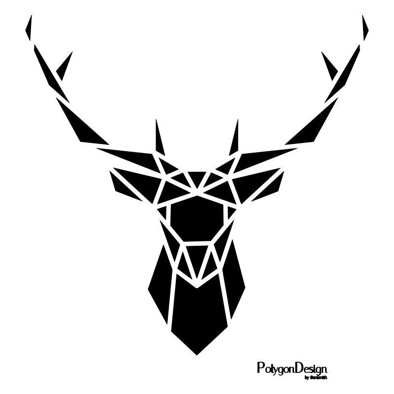 "Geometrischer Elch Hirsch" Hipsterstyle
