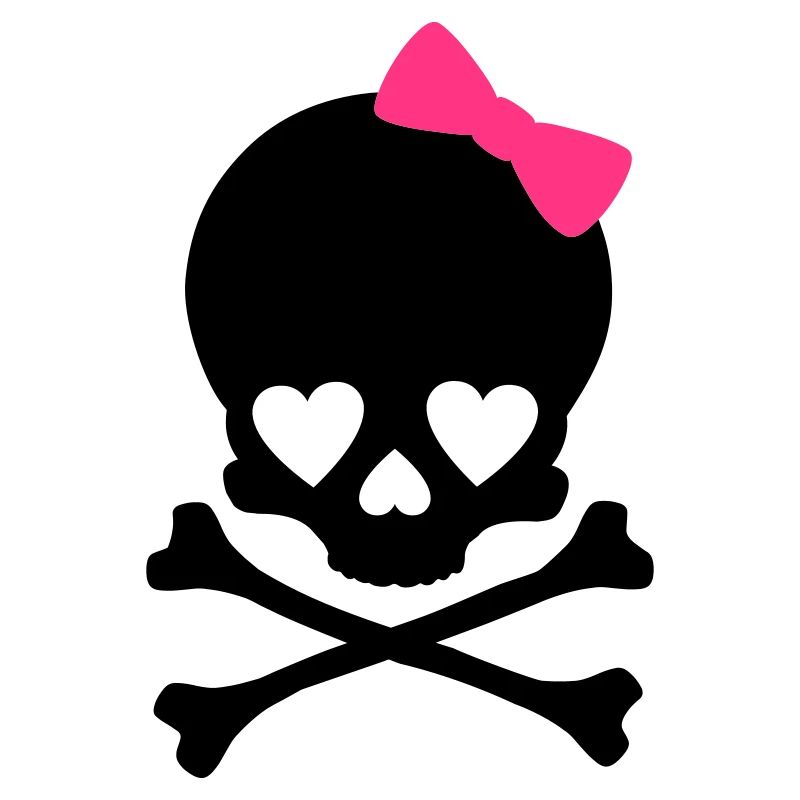 Kleinen Mädchen Totenkopf