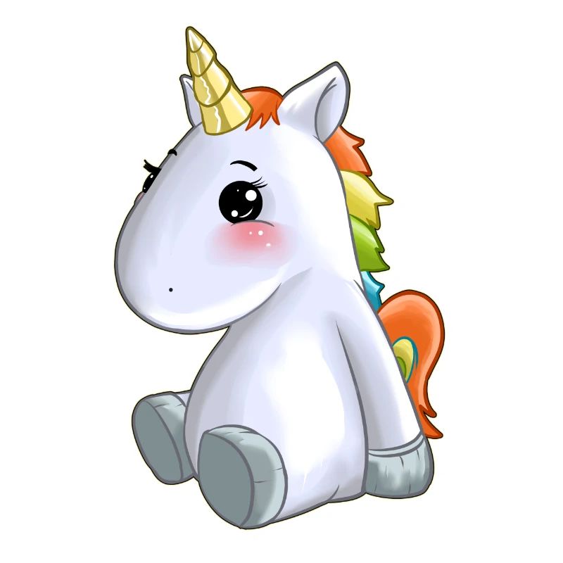 douce crinière colorée licorne
