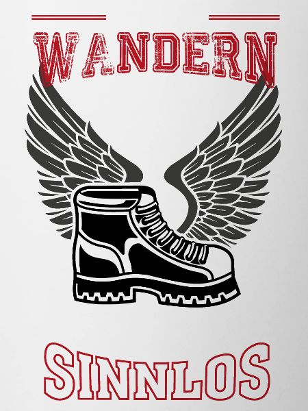 Wandern rot Leben sinnlos - Geschenk