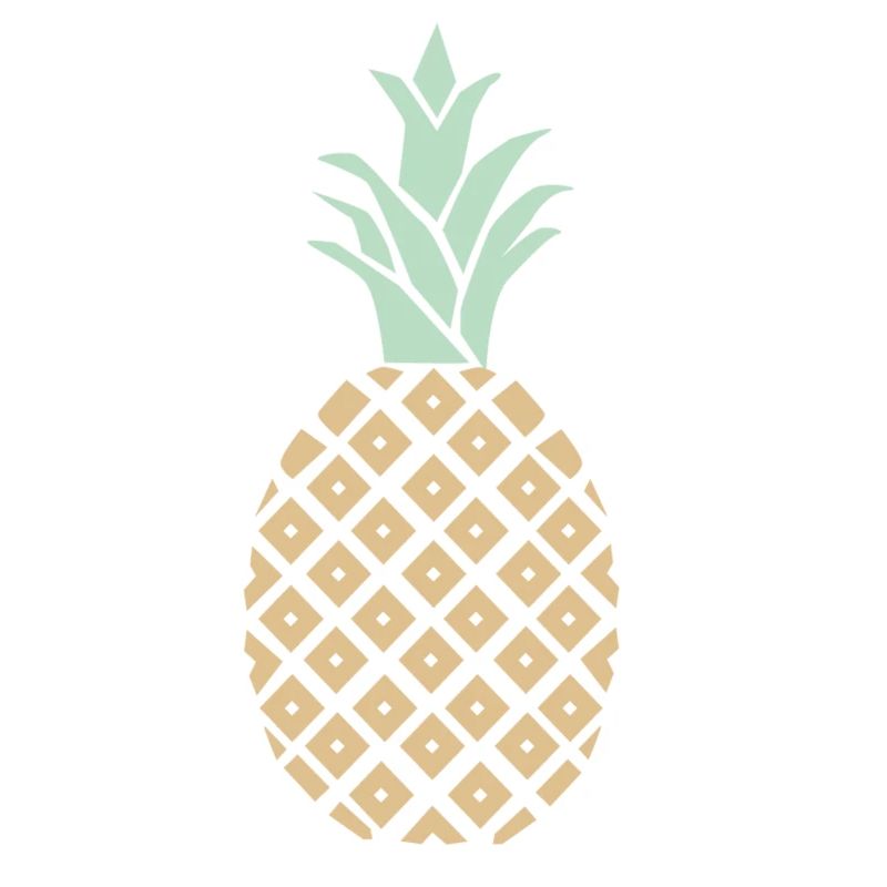 Ananas avec motif
