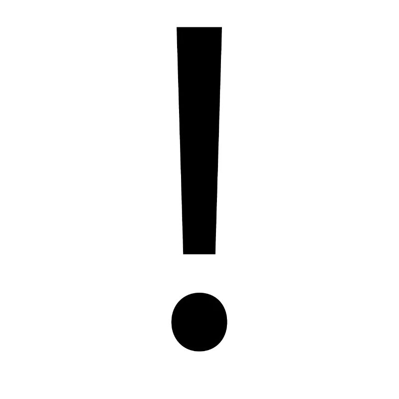 point d'exclamation