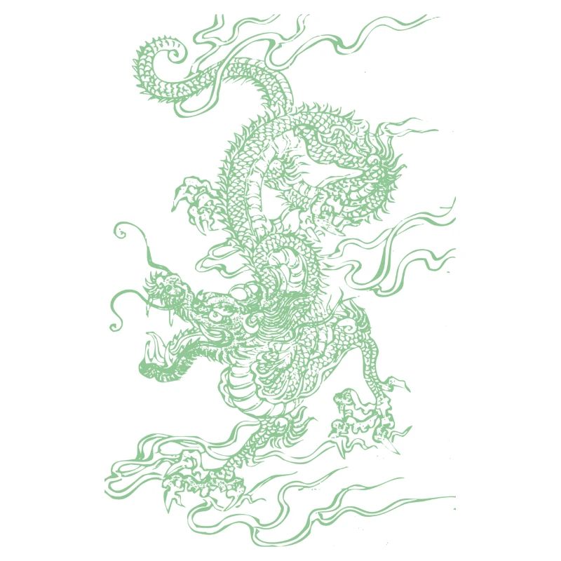 Dragon chinois vert