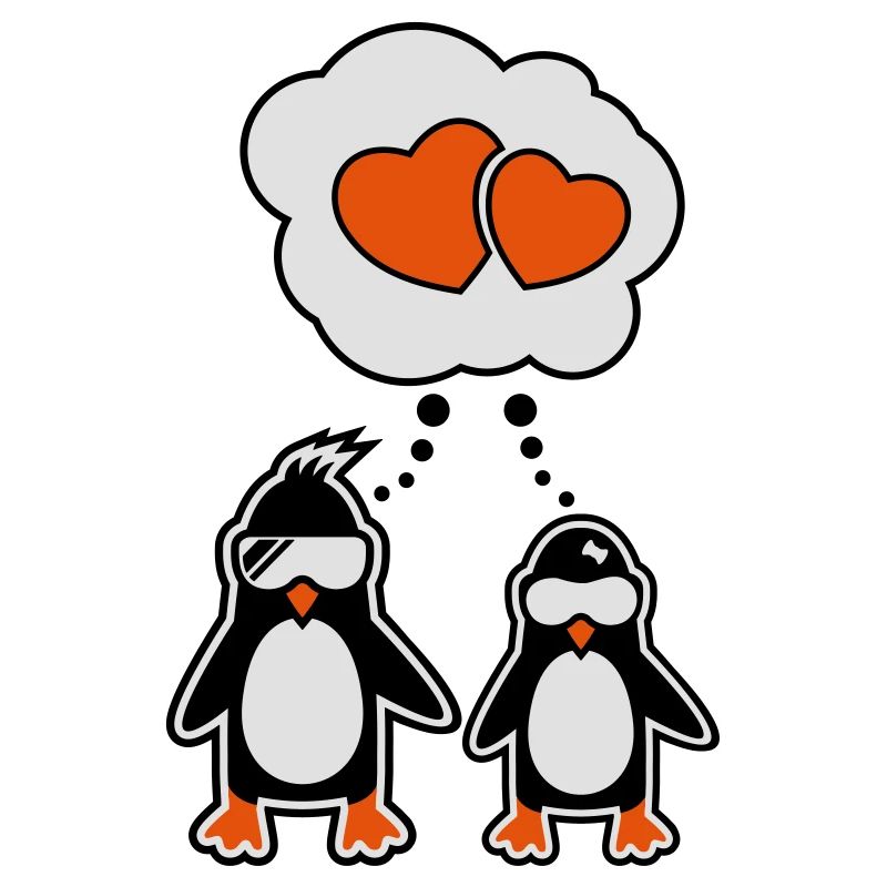 coeur de pingouin