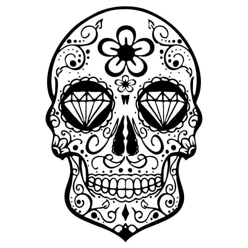 sugar skull pink