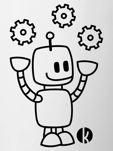 Happy Juggling Robot