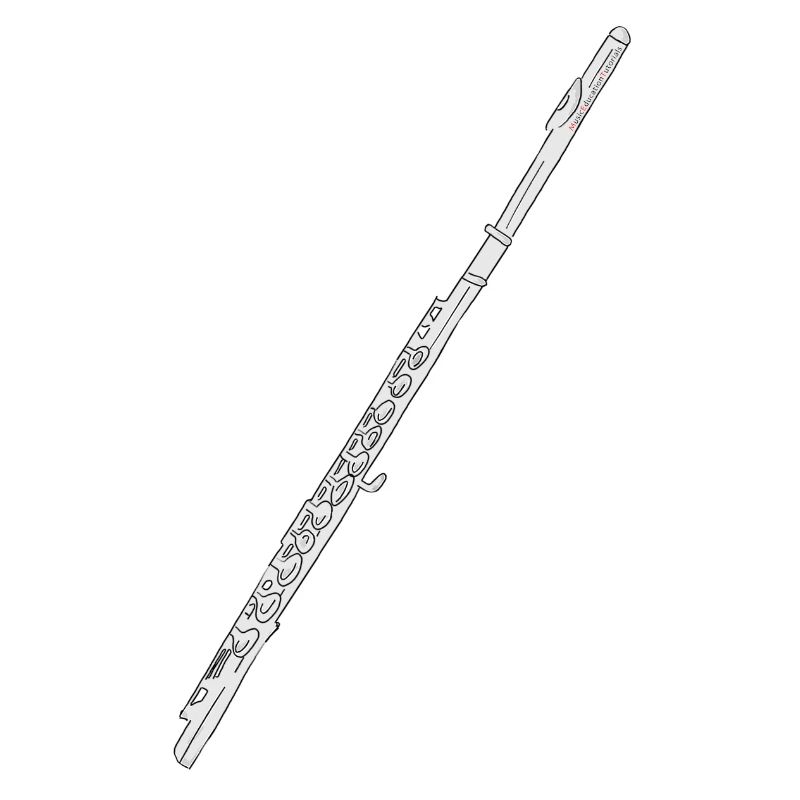 Flûte fourrée blanche