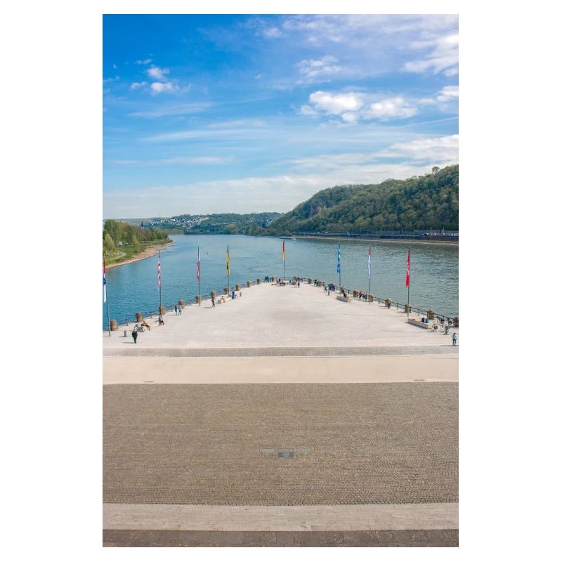 Affiche du Rhin et de la Moselle de Deutsches Eck Koblenz