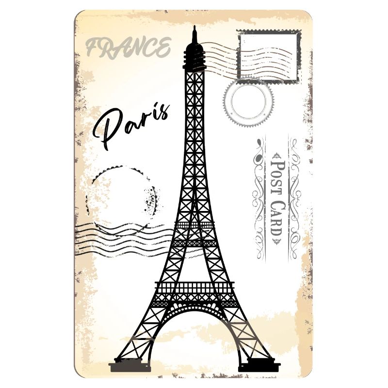 vintage postcard from paris