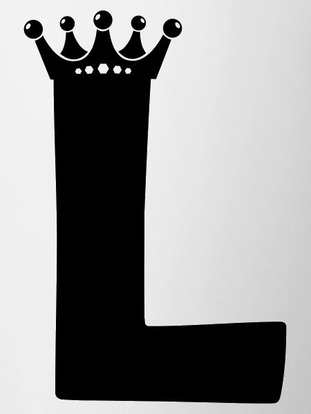 Letter L crown