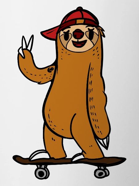 Skateboard Sloth