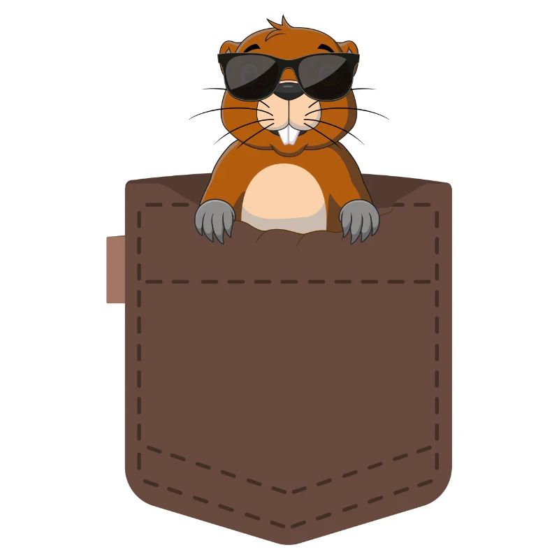 Maulwurf in einer Tasche