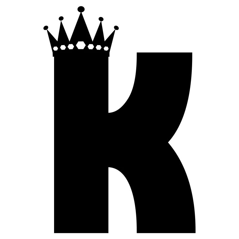Buchstabe K Krone