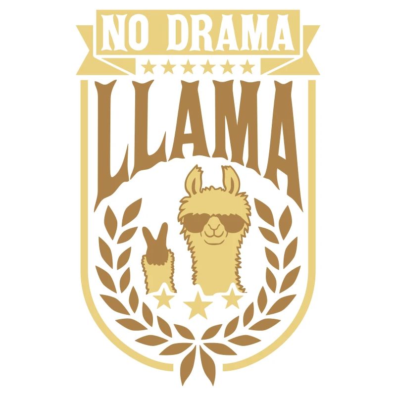 No Drama Llama Lorbeerkranz