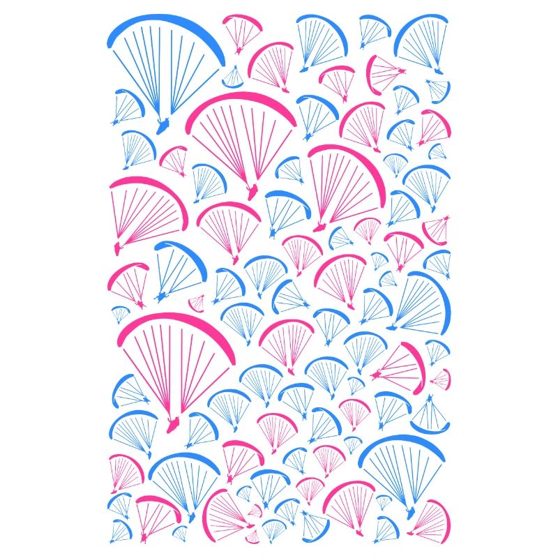 Parapentes dans le ciel