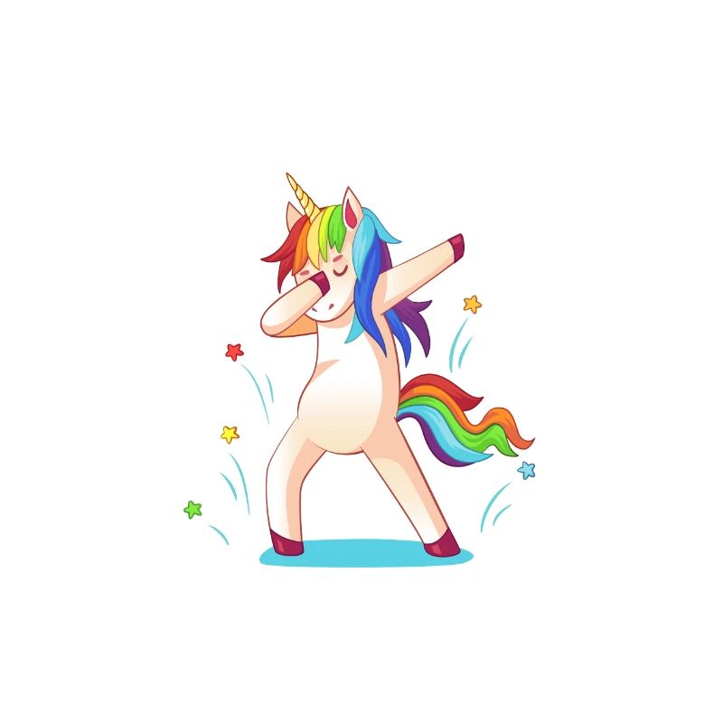 drôle de conception de licorne