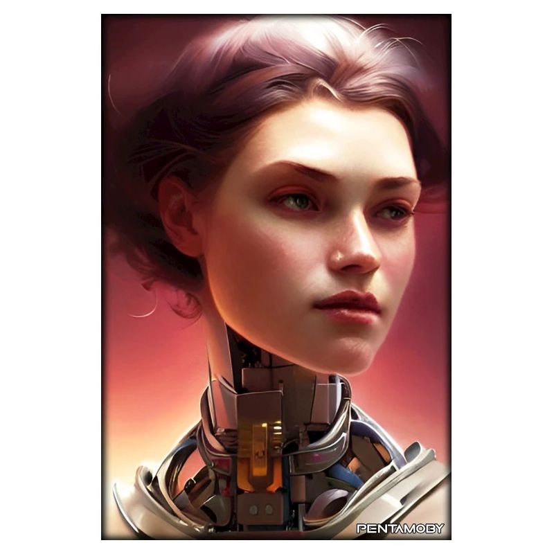 Robot Woman Future Cyborg Machine Technology