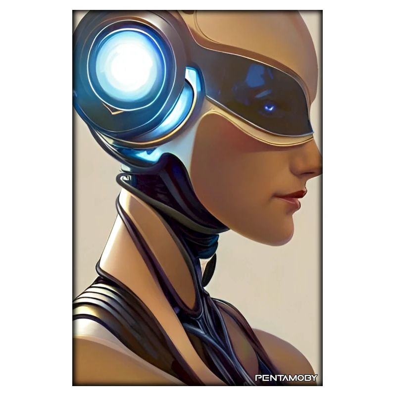 Robot Woman Future Cyborg Machine Technology