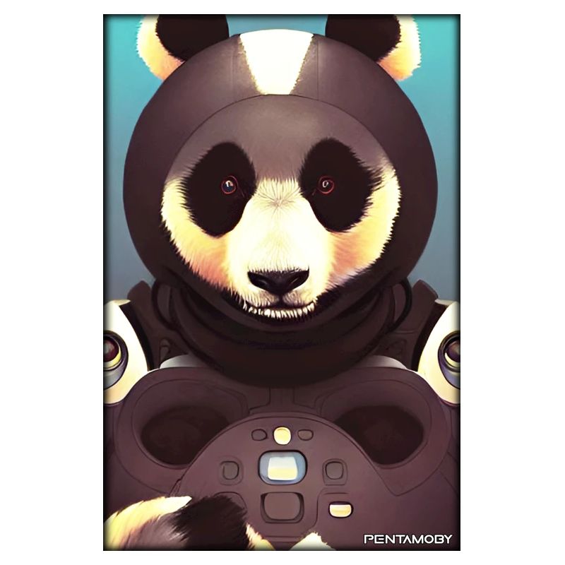 Panda Bear Panda Astronaut Future Sci-Fi Technology