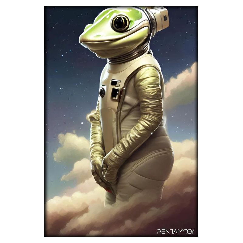 Frog Amphibian Astronaut Future Sci-Fi Technology
