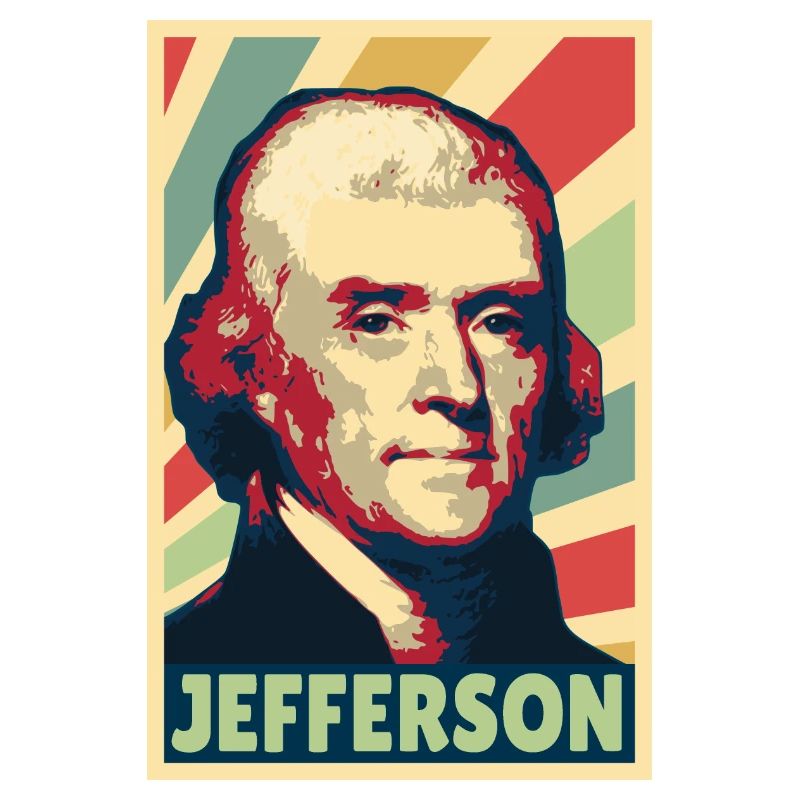 Thomas Jefferson Vintage Colors