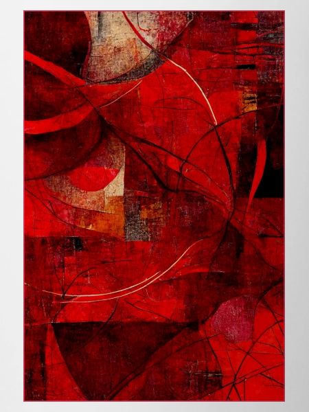 Fabric red pattern abstract
