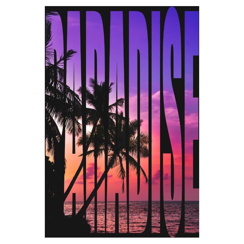 Conception de t-shirt Paradise