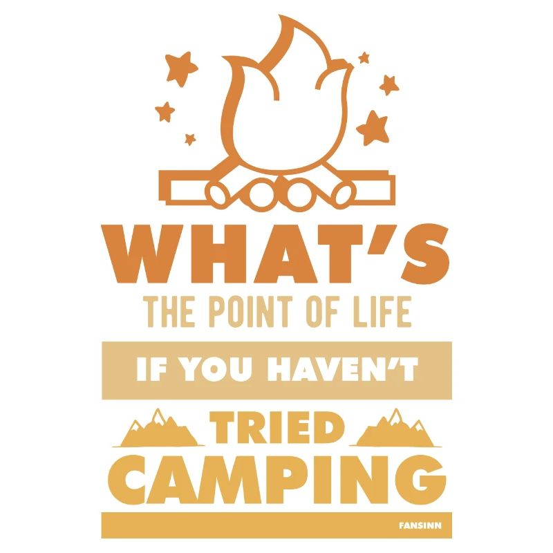 Cadeau de citation de feu de camp de camping