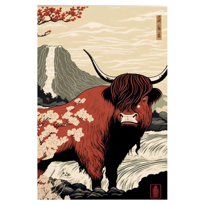 Highland Cattle Ukiyo