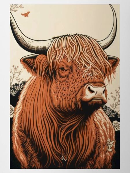Highland cattle ukiyo