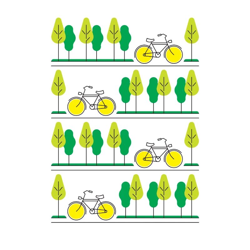 Radfahren durch den Sommer