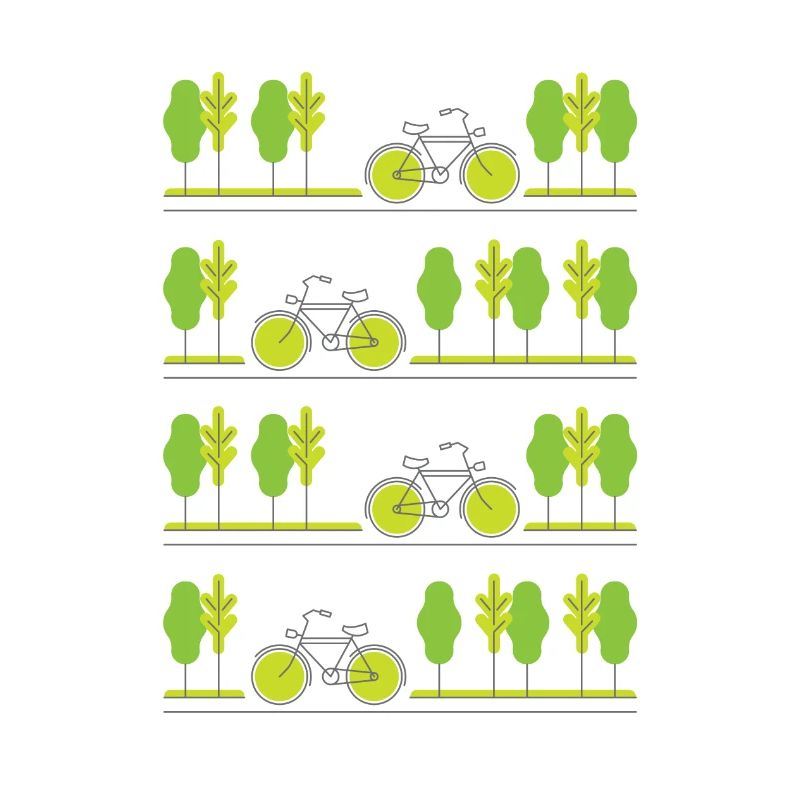 Cycling through spring (grey lines)