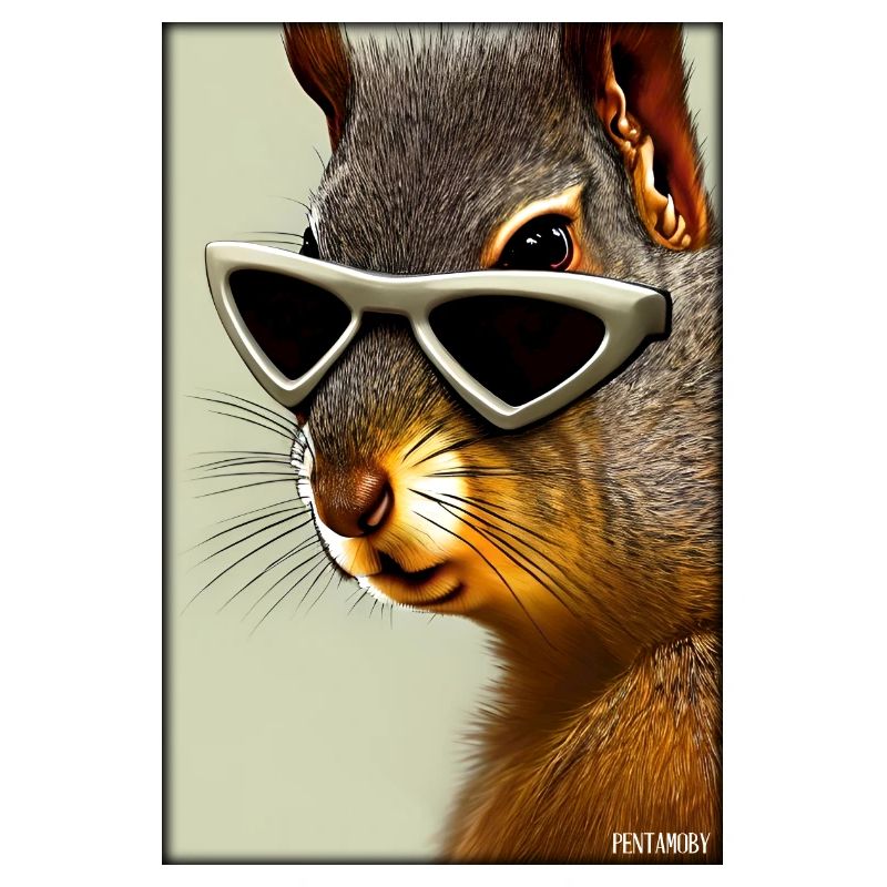 Eichhörnchen Sonnenbrille Wildtier Waldtier Wald