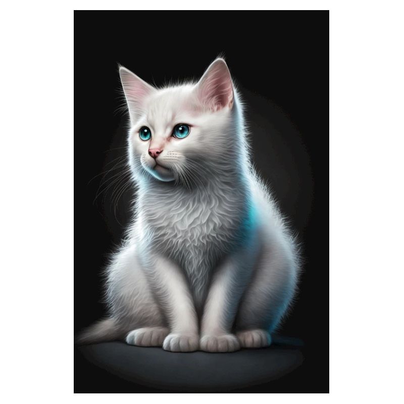 Weiße Katze