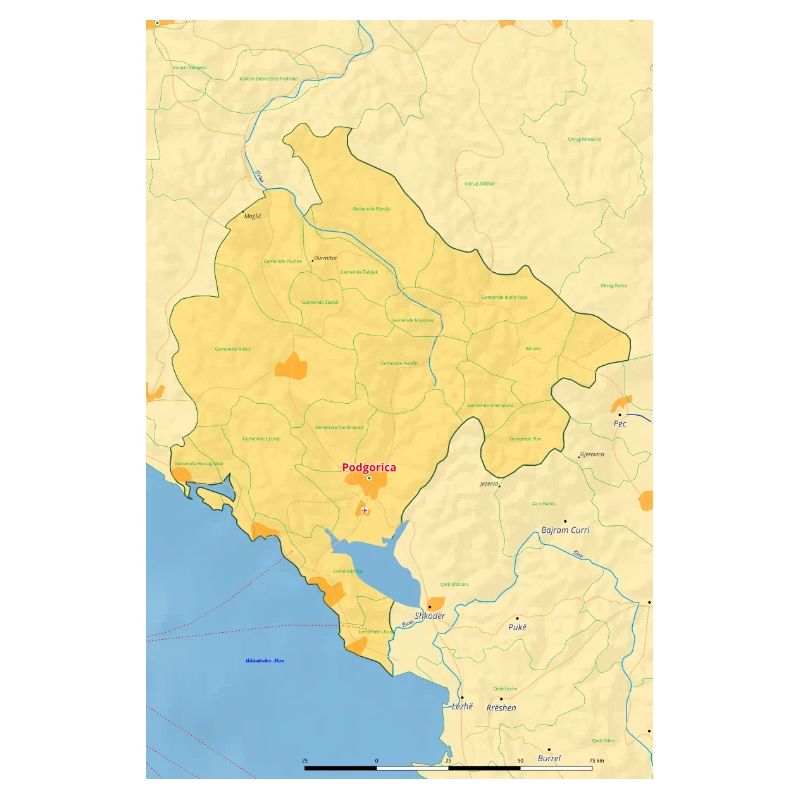 Montenegro Map Map