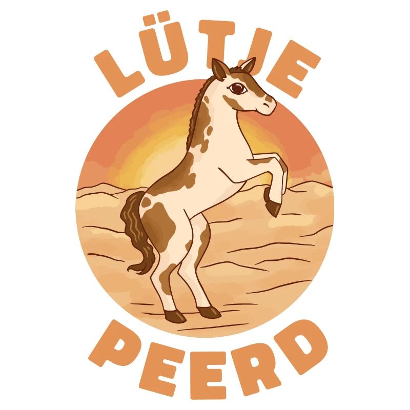 Lütje Peerd Plattdeutsch kleines Pferd