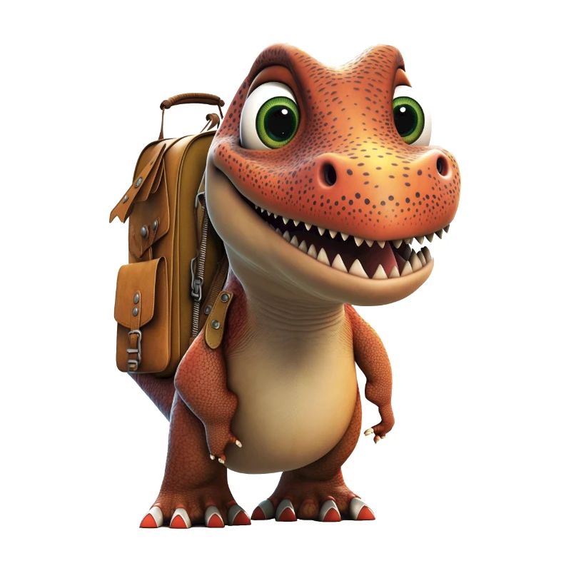 Dino Dinosaurier T-Rex Einschulung Schule Kind